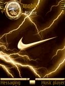 Тема на телефон Animated Gold Nike