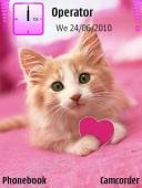 Тема на телефон Cute Puppy Cat