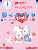 Тема на телефон Hello Kitty