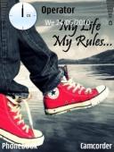 Тема на телефон My Life My Rules