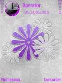 Тема на телефон Purple Flower